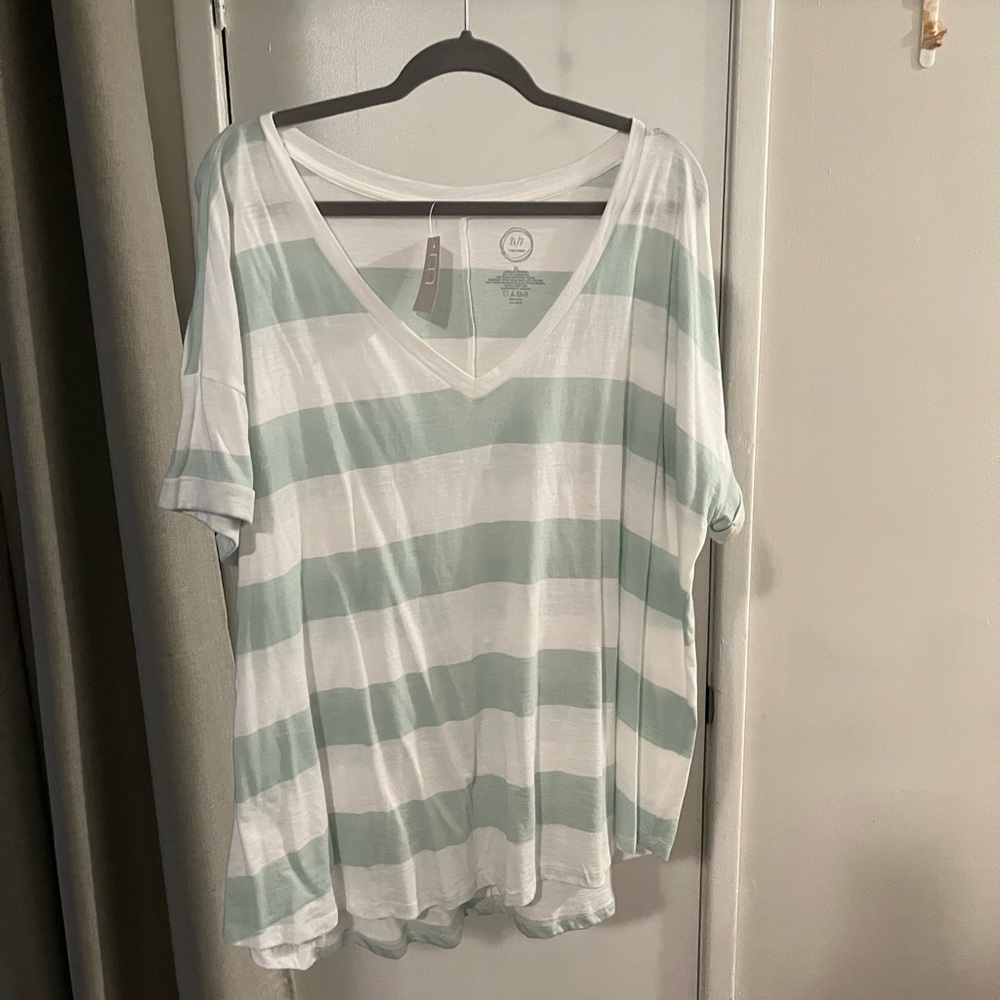 Maurices, 24/7 size 3X striped Tee.